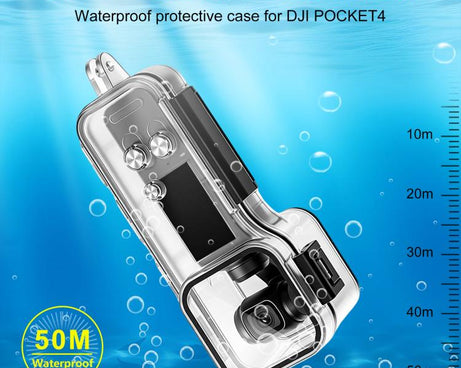 For DJI Osmo Pocket 4 Gimbal Camera 50m Diving Waterproof Case