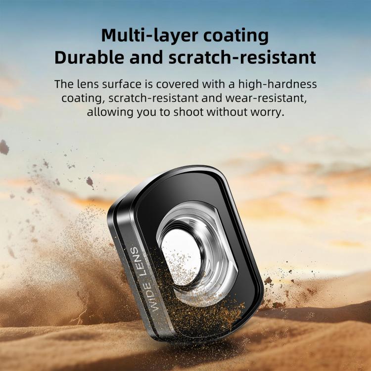 For DJI Osmo Pocket 4 / 3 Magnetic Wide-Angle Lens 112 Degree FOV Filter