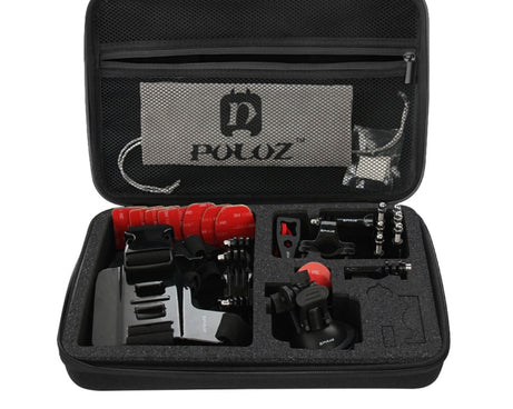 PULUZ Waterproof Carrying and Travel Case for GoPro, Insta360, DJI and Other Action Cameras Accessories, Large Size: 32cm x 22cm x 7cm, For GoPro, Large Size: 32cm x 22cm x 7cm