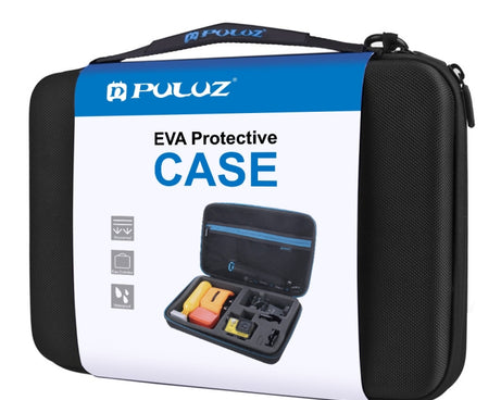 PULUZ Waterproof Carrying and Travel Case for GoPro, Insta360, DJI and Other Action Cameras Accessories, Large Size: 32cm x 22cm x 7cm, For GoPro, Large Size: 32cm x 22cm x 7cm