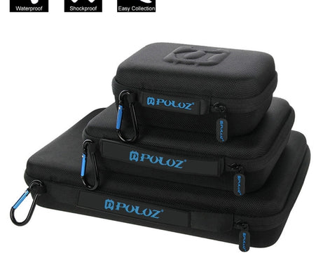 PULUZ Waterproof Carrying and Travel Case for GoPro, Insta360, DJI and Other Action Cameras Accessories, Large Size: 32cm x 22cm x 7cm, For GoPro, Large Size: 32cm x 22cm x 7cm