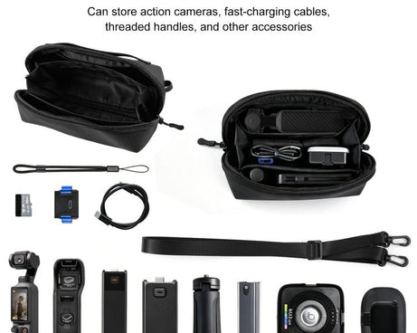 For DJI Osmo Pocket 4 / 3 PULUZ Multifunctional Carrying Storage Handbag Data Camera Digital Bag with Shoulder Strap