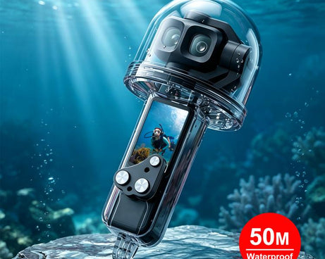 For DJI Osmo Pocket 4P PULUZ 50m Underwater Waterproof Housing Diving Cover, For DJI Osmo Pocket 4P