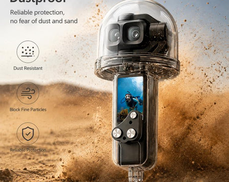 For DJI Osmo Pocket 4P PULUZ 50m Underwater Waterproof Housing Diving Cover, For DJI Osmo Pocket 4P