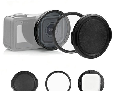 PULUZ 58mm UV Lens Filter Adapter Ring for GoPro MISSION 1 / 1 PRO, with Lens Cover, Filter Adapter Ring