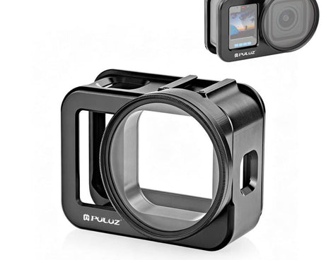 PULUZ  Aluminum Alloy Protective Cage with 58mm UV Lens & Lens Cover for GoPro MISSION 1 / 1 PRO, Protective Cage