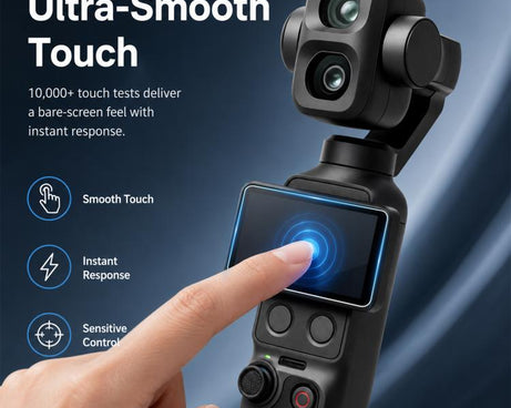 For DJI OSMO Pocket 4P / XTRA Muse 2 Pro PULUZ 9H 2.5D HD Tempered Glass Lens Protector + Screen Film, For DJI OSMO Pocket 4P / XTRA Muse 2 Pro