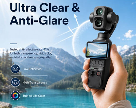 For DJI OSMO Pocket 4P / XTRA Muse 2 Pro PULUZ 9H 2.5D HD Tempered Glass Lens Protector + Screen Film, For DJI OSMO Pocket 4P / XTRA Muse 2 Pro