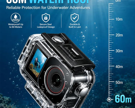 PULUZ 60m Waterproof Housing Diving Case for DJI Action 5 Pro / 4 / 3, For DJI Action 5 Pro / 4 / 3