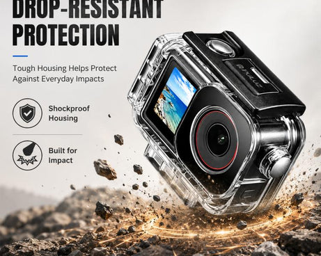 PULUZ 60m Waterproof Housing Diving Case for DJI Action 5 Pro / 4 / 3, For DJI Action 5 Pro / 4 / 3