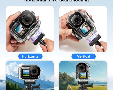 PULUZ 60m Waterproof Housing Diving Case for DJI Action 5 Pro / 4 / 3, For DJI Action 5 Pro / 4 / 3
