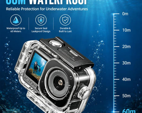 For DJI Osmo Action 6 PULUZ Magnetic 60m Waterproof Housing Diving Case, For DJI Osmo Action 6