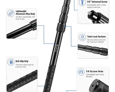 PULUZ Cycling Quick Release Bracket with 150cm Locking Selfie Stick Set, 2 x Dual-heads Crabs Clamps Handlebar Fixed Mount, Locking Selfie Stick