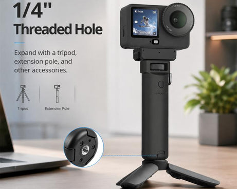 For Insta360 Luna PULUZ High-Capacity 5000mAh Battery Grip