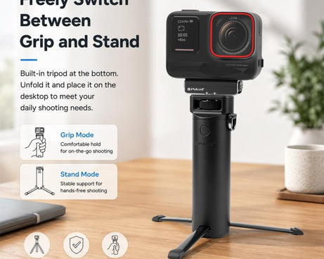 For Insta360 Luna PULUZ High-Capacity 5000mAh Battery Grip