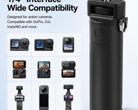 For Insta360 Luna PULUZ High-Capacity 5000mAh Battery Grip