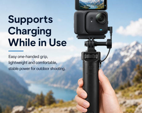 For Insta360 Luna PULUZ High-Capacity 5000mAh Battery Grip