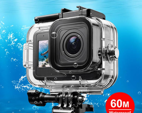 For GoPro MISSION 1 / 1 PRO PULUZ 60m Waterproof Housing Diving Protective Case with Anti-fog Sheets, For GoPro MISSION 1 / 1 PRO