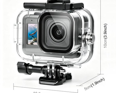 For GoPro MISSION 1 / 1 PRO PULUZ 60m Waterproof Housing Diving Protective Case with Anti-fog Sheets, For GoPro MISSION 1 / 1 PRO