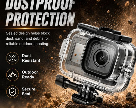 For GoPro MISSION 1 / 1 PRO PULUZ 60m Waterproof Housing Diving Protective Case with Anti-fog Sheets, For GoPro MISSION 1 / 1 PRO