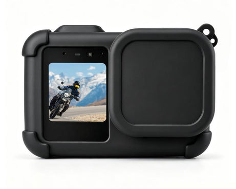 For GoPro MISSION 1 / 1 PRO PULUZ Body Silicone Protective Case with Lens Cover & Strap, For GoPro MISSION 1 / 1 PRO Silicone Case