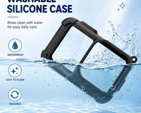 For GoPro MISSION 1 / 1 PRO PULUZ Body Silicone Protective Case with Lens Cover & Strap, For GoPro MISSION 1 / 1 PRO Silicone Case