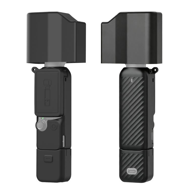 For DJI Osmo Pocket 4P PULUZ 5 in 1 Body Lens Handle Screen Silicone Cover with Anti-loss Rope