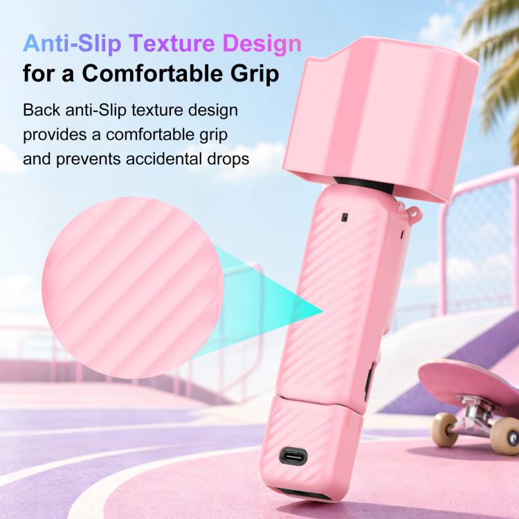 For DJI Osmo Pocket 4P PULUZ 5 in 1 Body Lens Handle Screen Silicone Cover with Anti-loss Rope