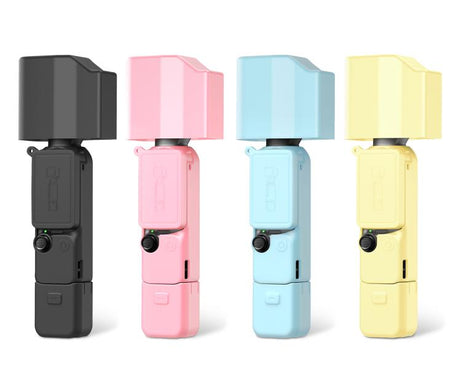 For DJI Osmo Pocket 4P PULUZ 5 in 1 Body Lens Handle Screen Silicone Cover with Anti-loss Rope