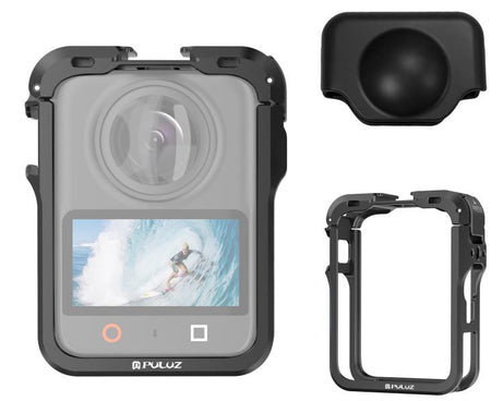 For DJI Osmo 360 II PULUZ Aluminum Alloy Protective Cage Expansion Frame with Lens Cover, For DJI Osmo 360 II / 360 Protective Cage