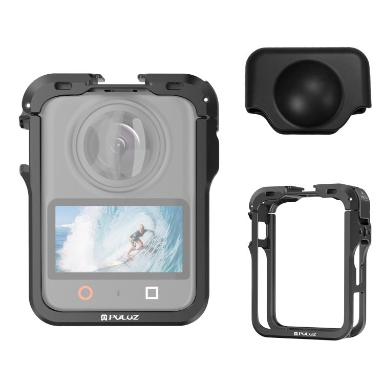 For DJI Osmo 360 II PULUZ Aluminum Alloy Protective Cage Expansion Frame with Lens Cover, For DJI Osmo 360 II / 360 Protective Cage
