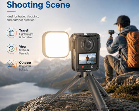 For DJI Osmo 360 II PULUZ Aluminum Alloy Protective Cage Expansion Frame with Lens Cover, For DJI Osmo 360 II / 360 Protective Cage