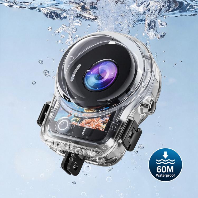 For DJI Osmo 360 / 360 II PULUZ 60m Waterproof Hosing Sealed Diving Case, For DJI Osmo 360 / 360 II