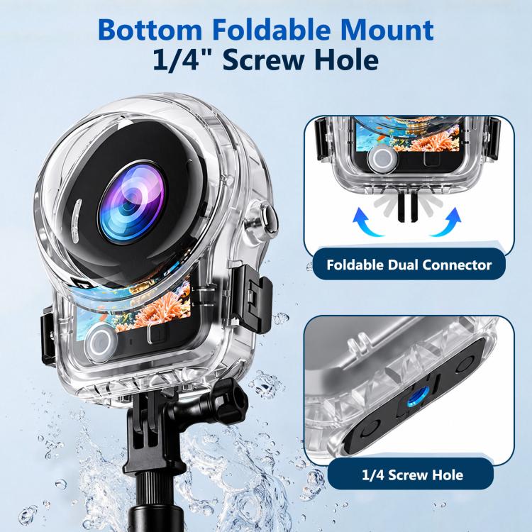 For DJI Osmo 360 / 360 II PULUZ 60m Waterproof Hosing Sealed Diving Case, For DJI Osmo 360 / 360 II