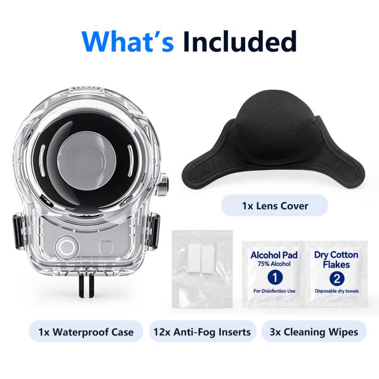For DJI Osmo 360 / 360 II PULUZ 60m Waterproof Hosing Sealed Diving Case, For DJI Osmo 360 / 360 II