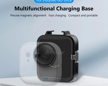 For Insta360 GO Ultra PULUZ Data Transmission Base Multifunctional Charging Base, Charging Base