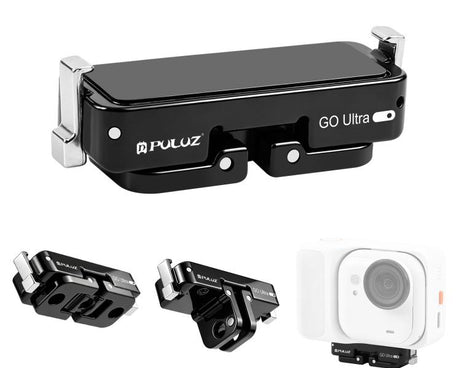 For Insta360 GO Ultra PULUZ Magnetic Metal Quick Release Base Mount, For Insta360 GO Ultra Zinc Alloy