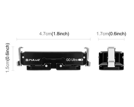 For Insta360 GO Ultra PULUZ Magnetic Metal Quick Release Base Mount, For Insta360 GO Ultra Zinc Alloy