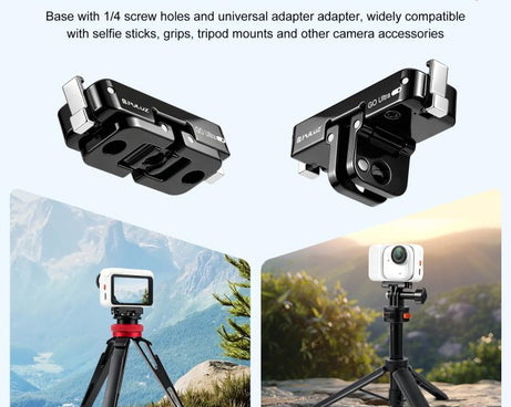 For Insta360 GO Ultra PULUZ Magnetic Metal Quick Release Base Mount, For Insta360 GO Ultra Zinc Alloy