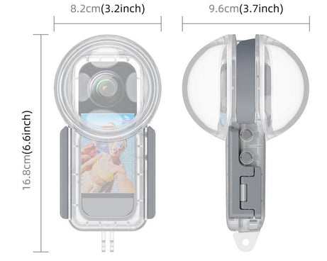For Insta360 X5 PULUZ 50m Waterproof Sealed Diving Case, Youth Edition, Waterproof Diving Case, Youth Edition