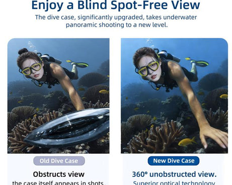 For Insta360 X5 PULUZ 50m Waterproof Sealed Diving Case, Youth Edition, Waterproof Diving Case, Youth Edition