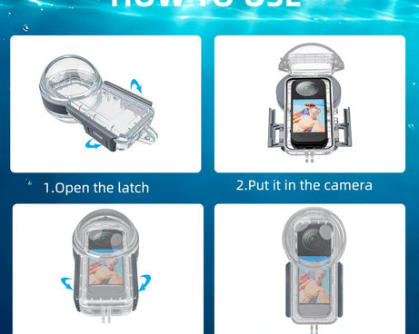 For Insta360 X5 PULUZ 50m Waterproof Sealed Diving Case, Youth Edition, Waterproof Diving Case, Youth Edition