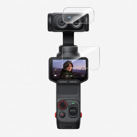 For Insta360 Luna Ultra PULUZ 9H 2.5D HD Tempered Glass Screen Film + Lens Protector, For Insta360 Luna Ultra