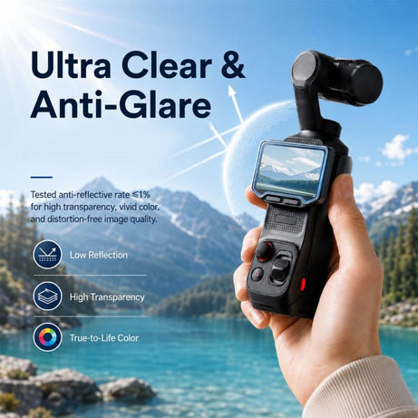For Insta360 Luna Ultra PULUZ 9H 2.5D HD Tempered Glass Screen Film + Lens Protector, For Insta360 Luna Ultra