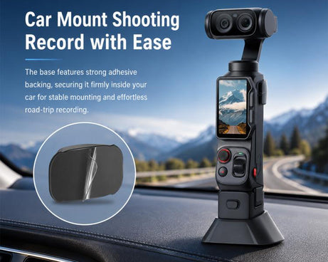 For Insta360 Luna Ultra PULUZ Silicone Dock Desktop Adhesive Base Bracket, For Insta360 Luna Ultra