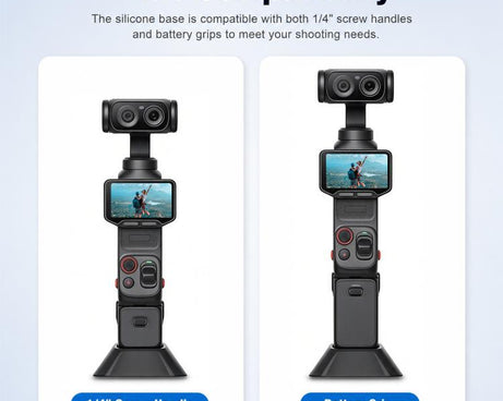 For Insta360 Luna Ultra PULUZ Silicone Dock Desktop Adhesive Base Bracket, For Insta360 Luna Ultra