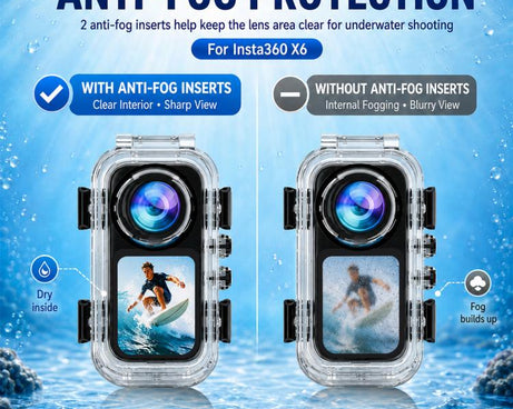 For Insta360 X6 PULUZ 60M / 196FT Underwater Waterproof Housing Invisible Magnetic Quick-Release Diving Case, Magnetic Quick-Release Waterproof Housing