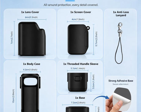 PULUZ 6-in-1 Silicone Protective Full-Body Camera Case