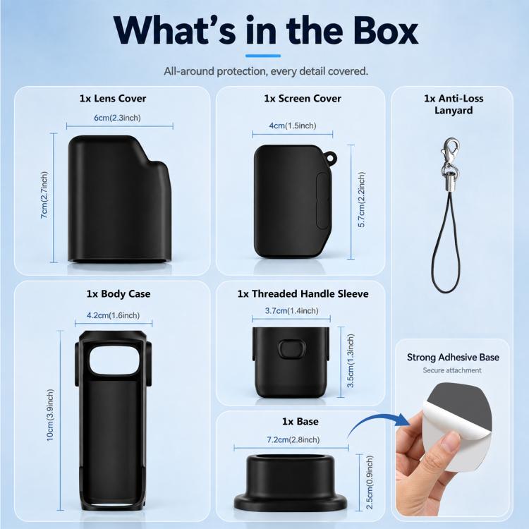 PULUZ 6-in-1 Silicone Protective Full-Body Camera Case