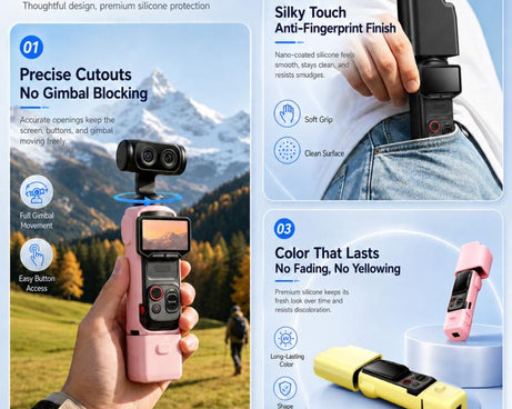 PULUZ 6-in-1 Silicone Protective Full-Body Camera Case